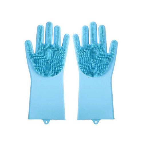 Deep - Clean Silicone Grooming Gloves - 2 - in - 1 Massage & Bathing Brush for Dogs & Cats | Pawra Pet Care Pet Grooming Supplies