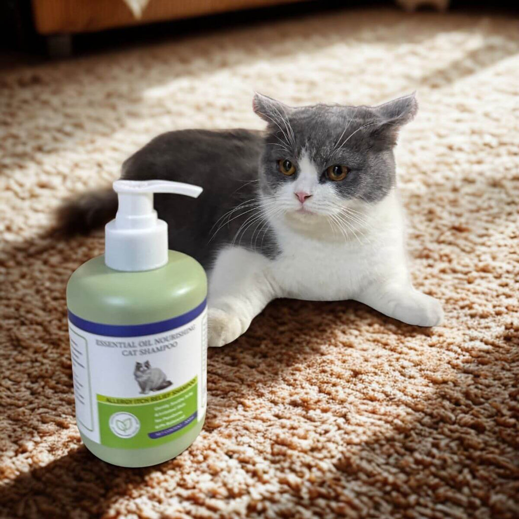 Natural Essential Oil Pet Shampoo - Allergy Itch Relief & Skin Repair for Dogs & Cats | Pawra Pet Care Pet Grooming Supplies