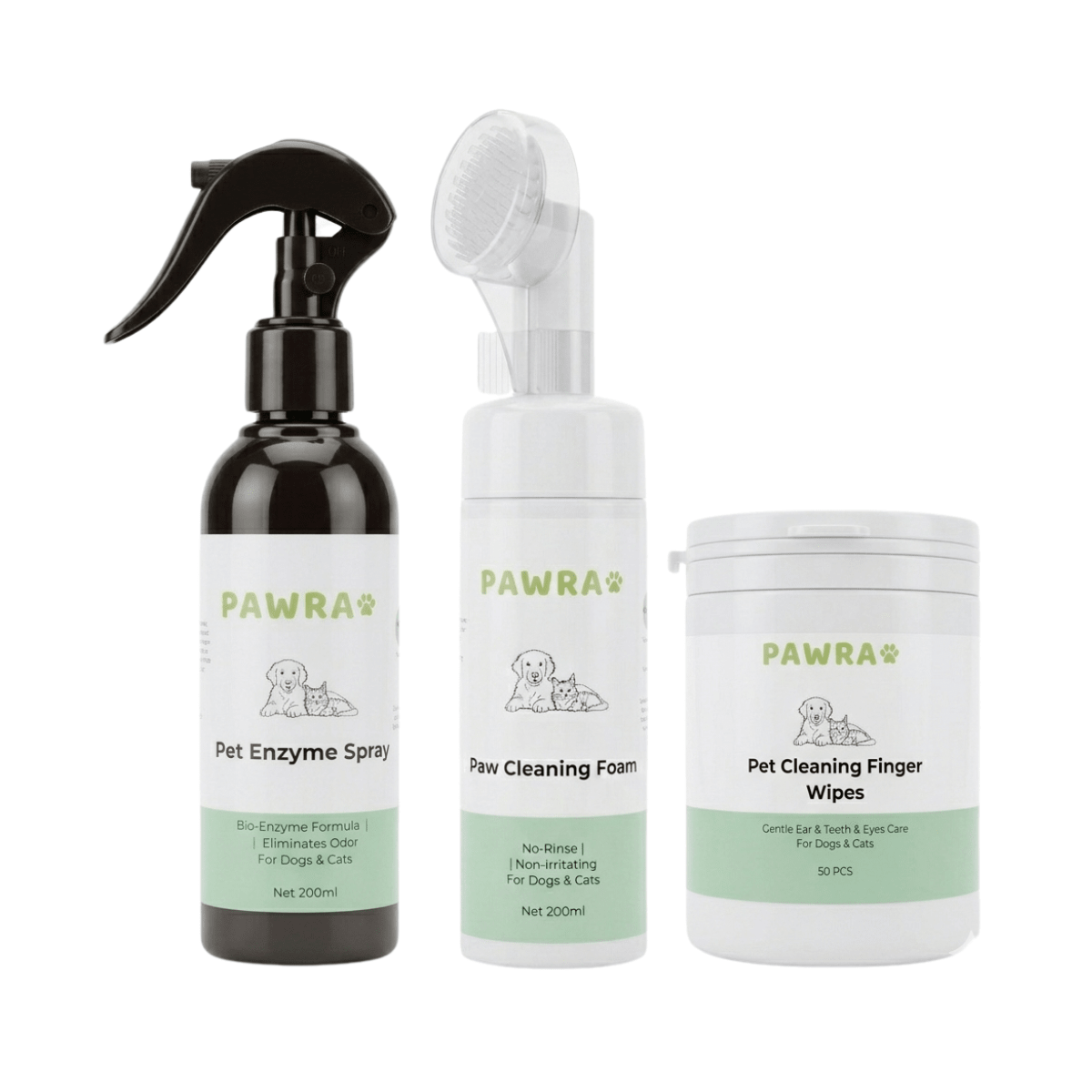 Pawra Quick - Clean Bundle for Dogs & Cats | Pawra Pet Care Pet Grooming Supplies